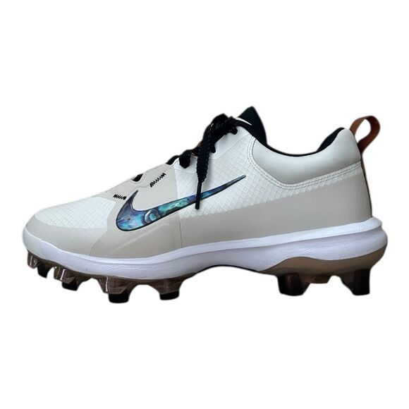 Nike Force Zoom Trout 9 Pro MCS Baseball Cleats White FZ8644-100 Men’s Size 9 - Picture 3 of 10